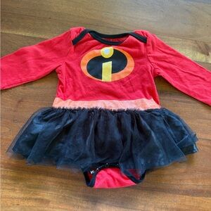 Disney Incredibles Red and Black Superhero Dress for Kids